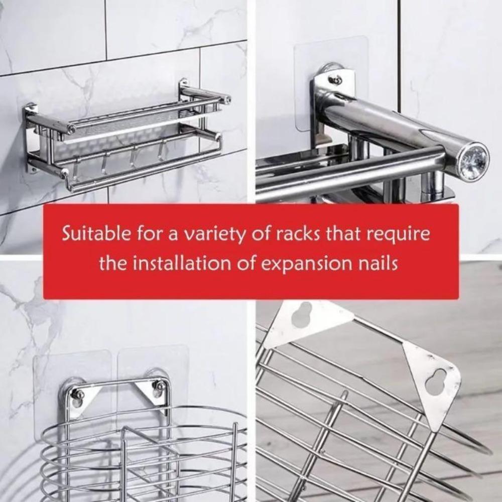 10Pcs Strong Adhesive Hooks Picture Frame Poster No Drilling Hooks Waterproof Durable Kitchen Bathroom Accessories Screw Hooks