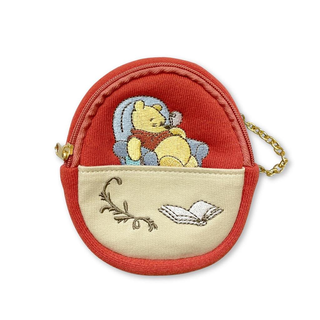 Winnie the Pooh Tamago Pouch A Relaxing Time (red)