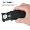 Handheld 30X 60X Magnifier with LED UV Light Mini Portable for Jewelry Inspection Currency Detection Coin Stamp Verification