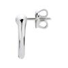 GUCCI Heart Original Design 925 Sterling Silver Stud Earrings Unisex Silver 820477J8400