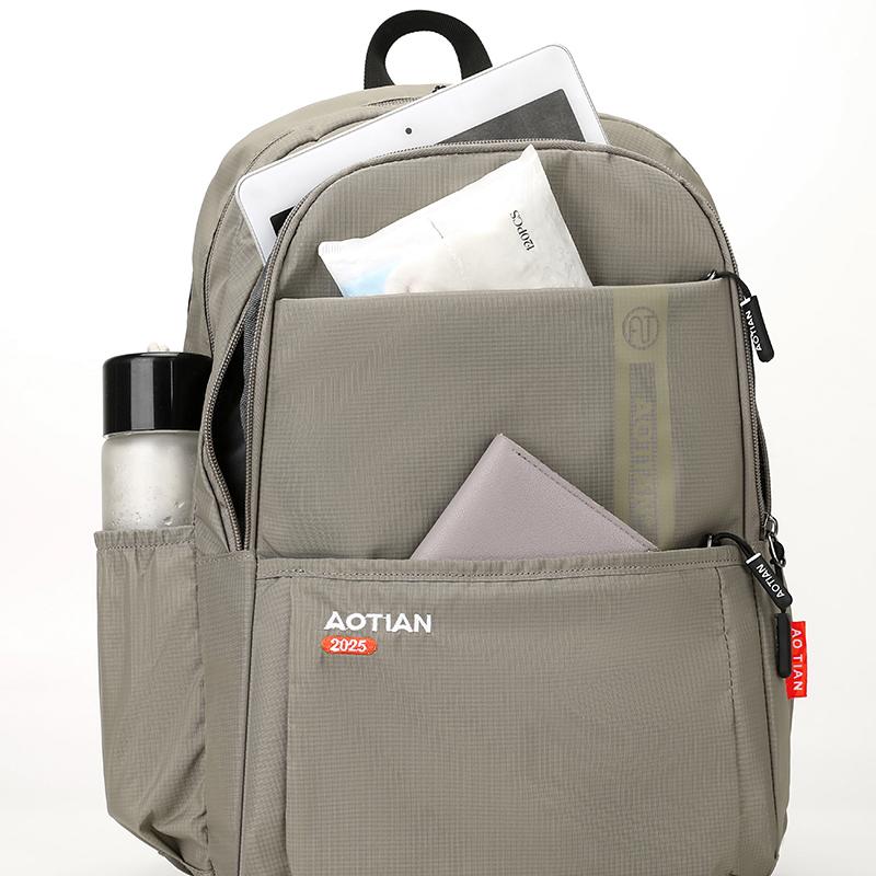 Unisex Large Capacity Backpack Lightweight Wear-resistant Oxford Travel Bag