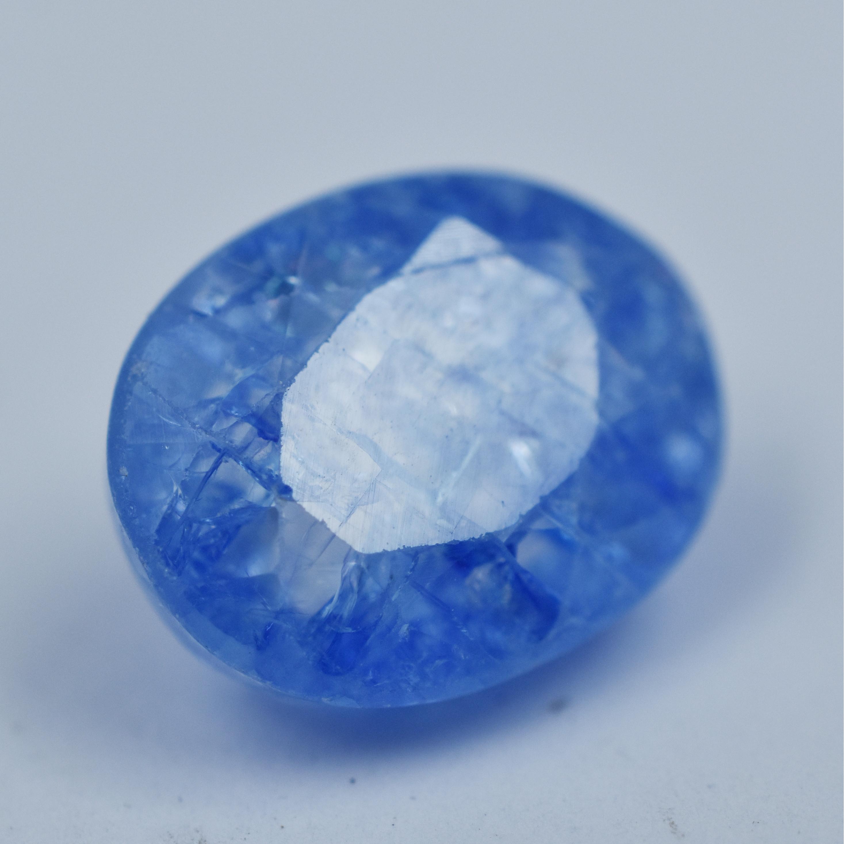 

Top Quality Blue Sapphire 6.60 Carat Natural Oval Shape CERTIFIED Loose Gemstone AR-2457 11.7 mm approx синій