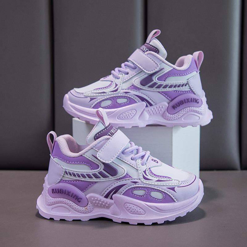Fashion Girls Shoes Children Trainers New Luxury Cute Platform Kids Shoes Fashion Leather School Chunky Sneaker for Girls