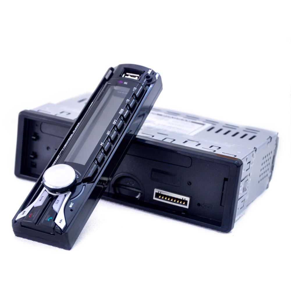 Car Radio Audio Stereo FM Aux Input Receiver SD USB MP3 Player In Dash Bluetooth 1 DIN Removable