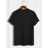 Herr 100% bomull sommar lös passform vardaglig New York-tryck rund hals kortärmad T-shirt topp O-hals Pactwork Vardags-T-shirt