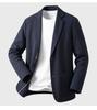 Casual suit set for men in spring, slightly elastic and easy to maintain, elastic knitted casual pants, casual suit two-piece set for men
