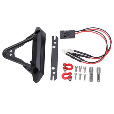 RC Bil Støtfanger Høy Hardhet Jern Frontstøtfanger med 2LED for Axial SCX24 124 Fjernstyrt Bil