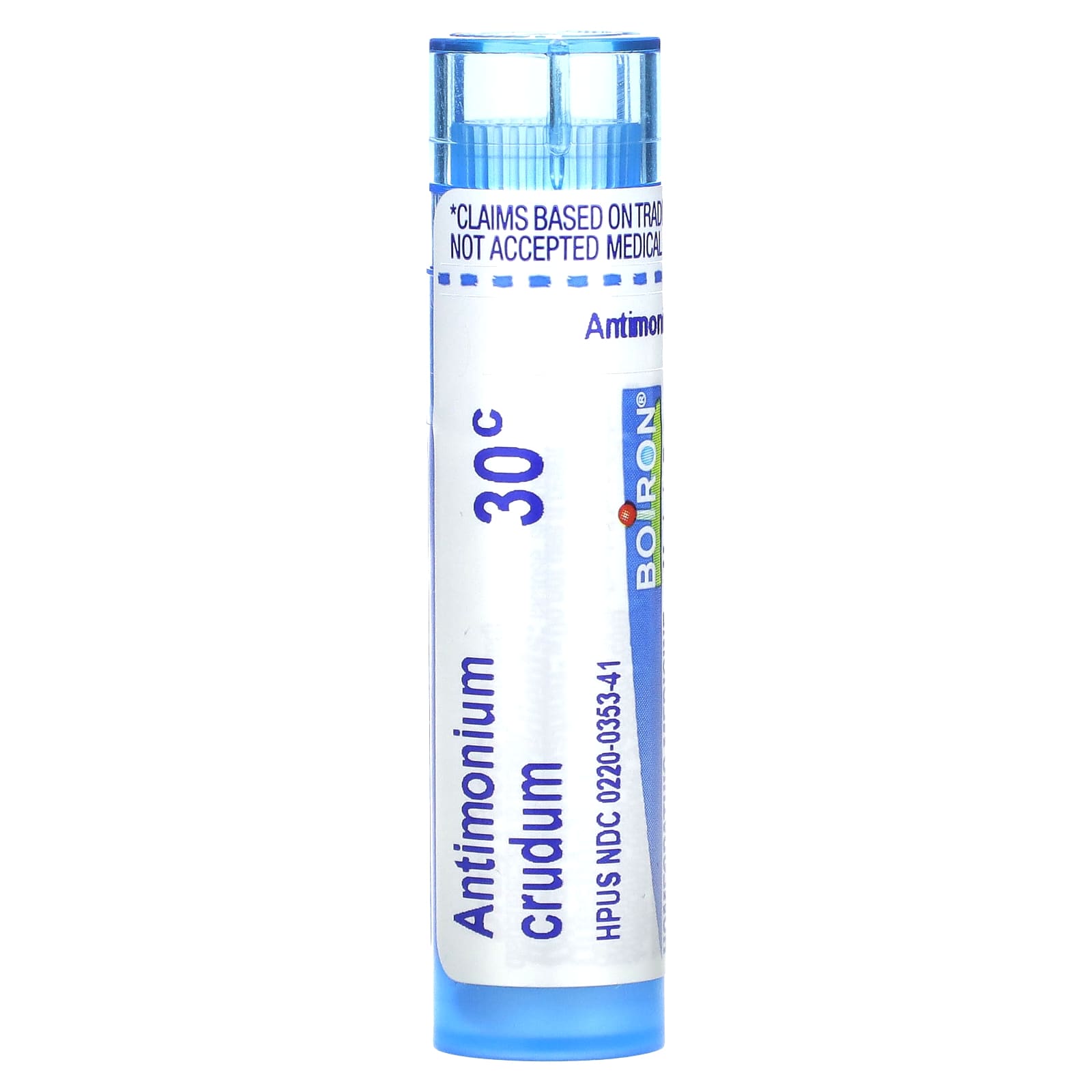 

Antimonium Crudeum, 30C, Indigestion Relief, 80 Pellets