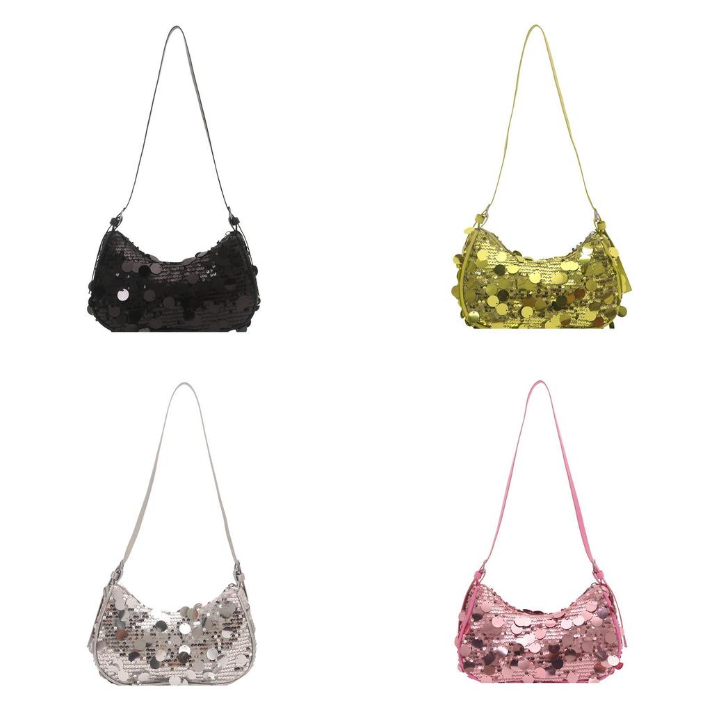 Acylic Small Clutch Bag With Sequins For Street Fashion And Daily Use