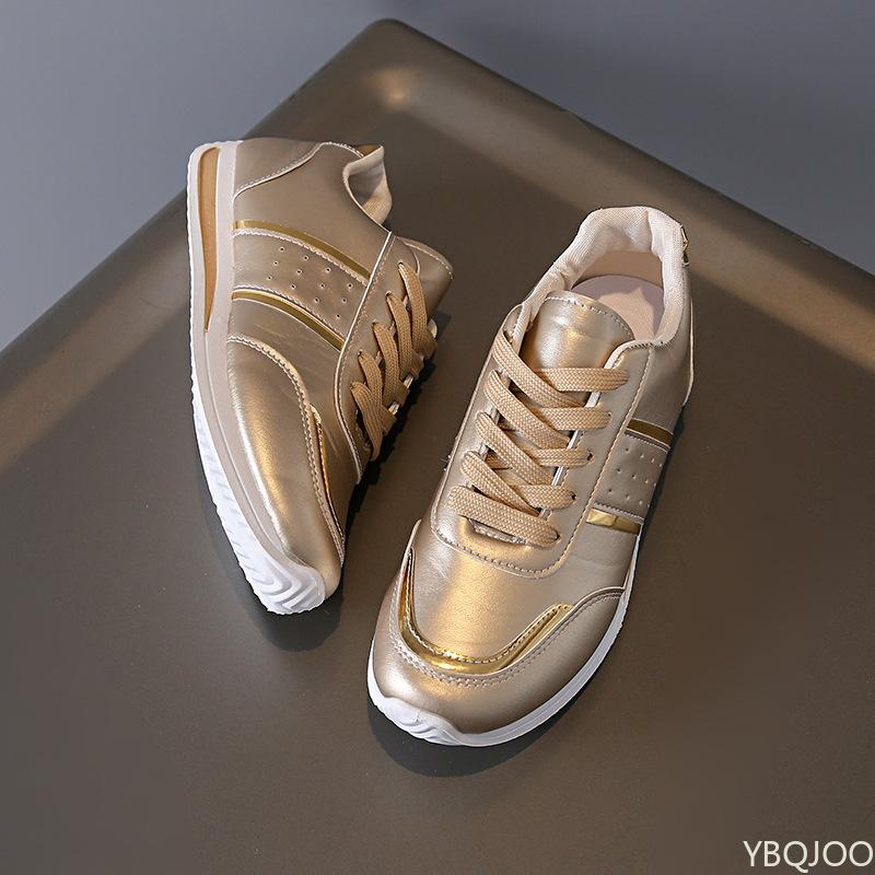 Fashion New European and American Sports and Leisure Shoes Large Size Thick Soled Versatile Luxury Vulcanized Women's Shoes Sneakers