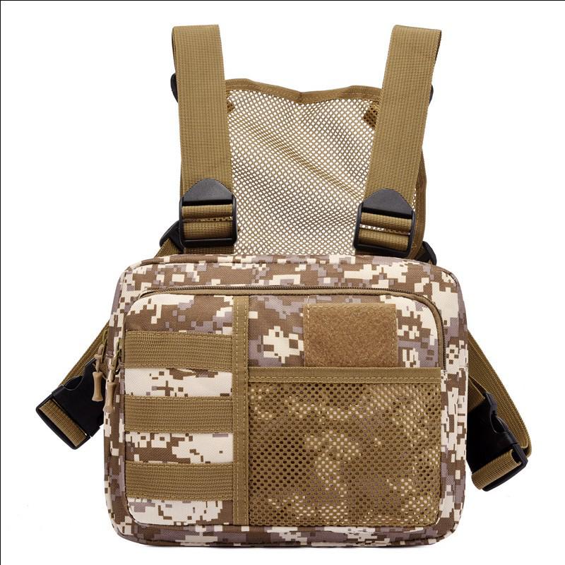 Camouflage Tactical Chest Vest Backpack for Running and Sports