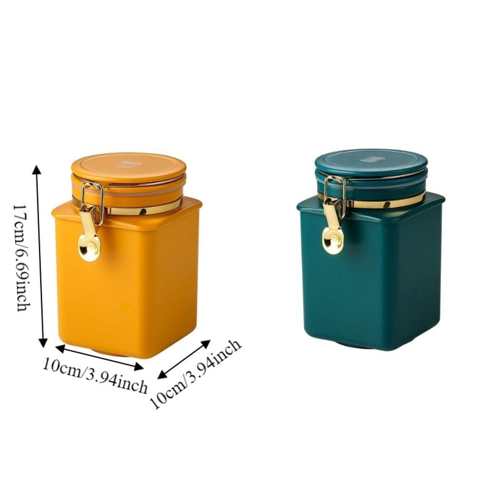 1.1L Coffee Beans Sealed Jug Large Capacity One-Way Degassing Valve Airtight Canister Moisture Proof Airtight Tea Storage Jar