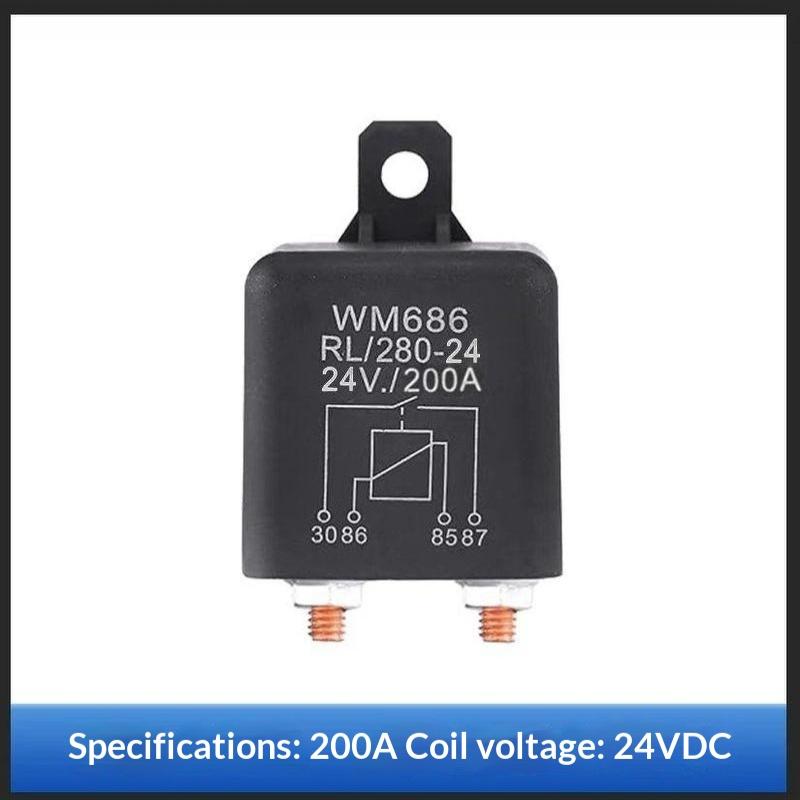 Dc 12V 24V 100A 120A 200A Wm686 Universal Relay 4 Pin Normal Open Car Starter Relay For Battery On/Off Split Charge Relay Switch