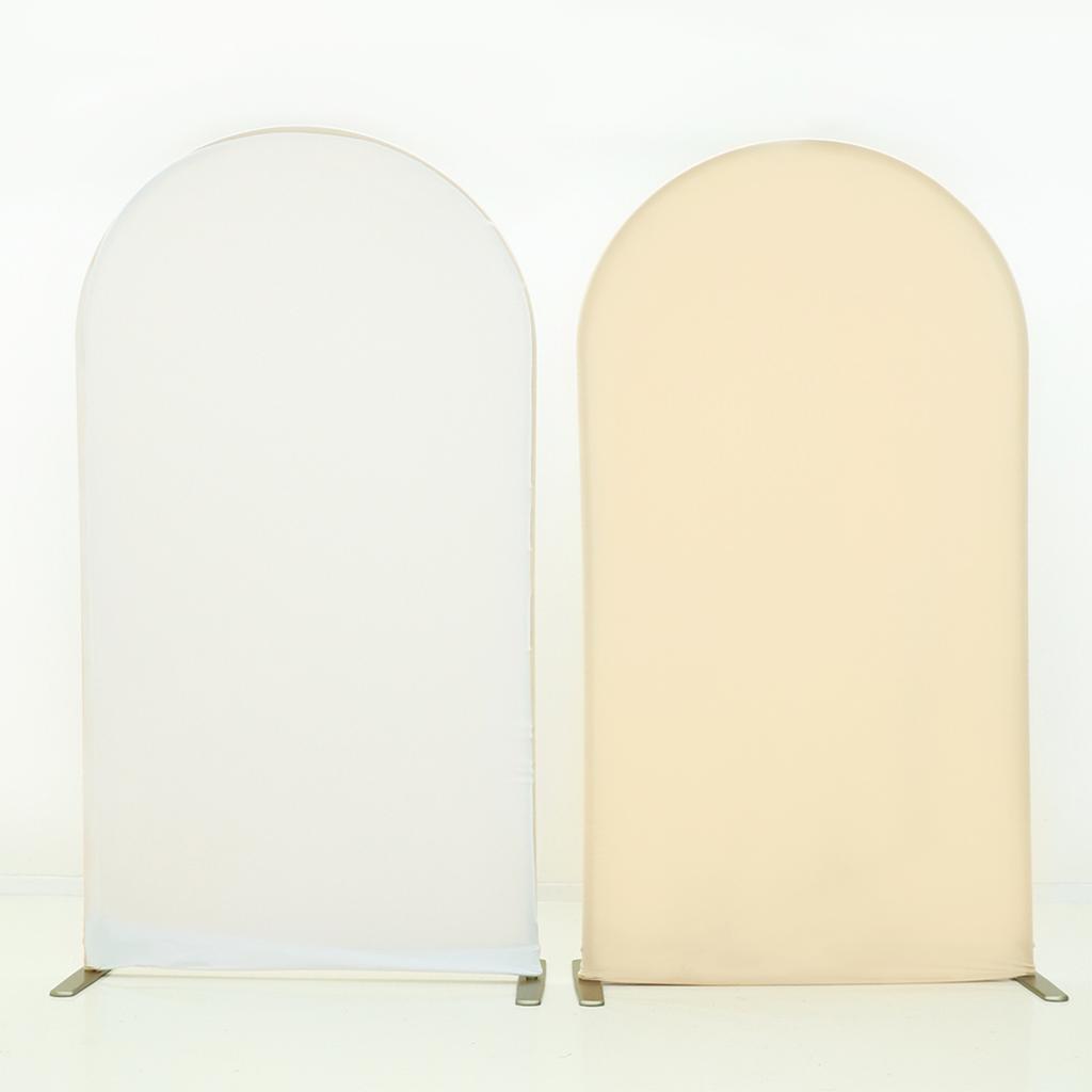 Kolorowe Tło Łukowe Pokrycie Materiałowe na Spandexowy Dopasowany Stojak Łukowy na Przyjęcia Urodzinowe i Weselne, Różne Kolory, Łatwe do Dopasowania
