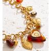 Yhpup Charms Pendant Necklace Stainless Steel Acrylic Heart Flower Strawberry Drop Statement Necklace Waterproof Collar Jewelry