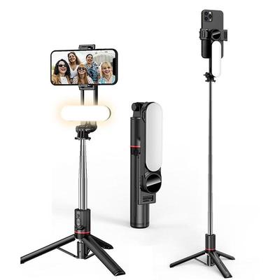 Handheld Bluetooth Selfie Stick with Beauty Fill Light & Anti-Shake VLOG Gimbal