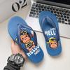 Fashion 2024 summer new men's cartoon flip-flops fashion casual comfortable flat beach men's shoes home wading sandals non-slip
