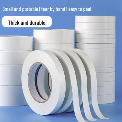 High Viscosity Double-Sided Office Tape, Strong and Mark-Free, Cotton Paper, Full Rice, Transparent