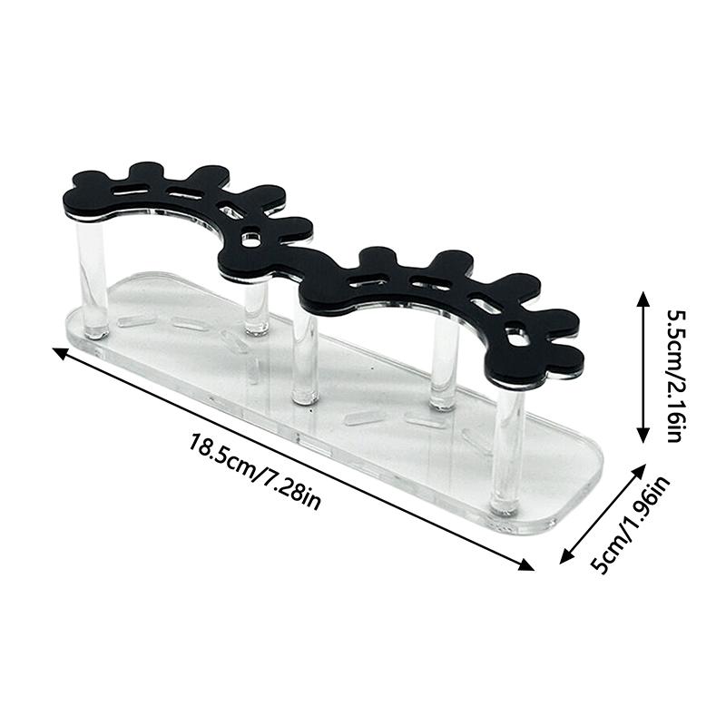 Acrylic Black White Hold Tweezers Lash Tools Eyelash Holder For Eyelash Extension Lash Tile Eyelash Shape Tweezers