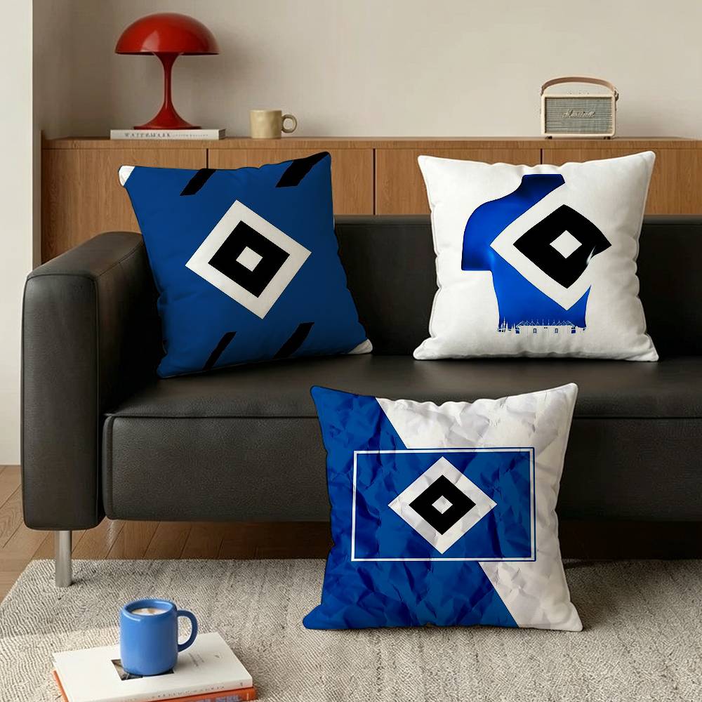 H-Hamburger SV HSV Various Sizes Square Pillow Case For Car Home Bedchamber Decor