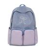 School bag summer new school bag women's Japanese ins small fresh cute girl heart bow college wind travel backpack