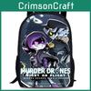 Murder Drones Anime Backpack Oxford Spacious School Bags For Children Gifts