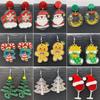 Christmas Ornaments: Santa Socks & Wine Glass Tree Earrings