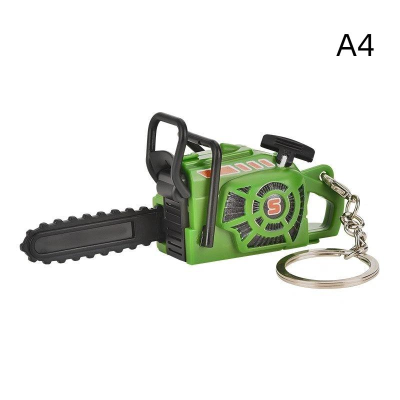 Mini Pull String Chainsaw Keychain Creative Tiny Decorative Pendant 1Pc Portable Ornament for Backpacks Key Ring Outdoor Enthusiasts Gifts