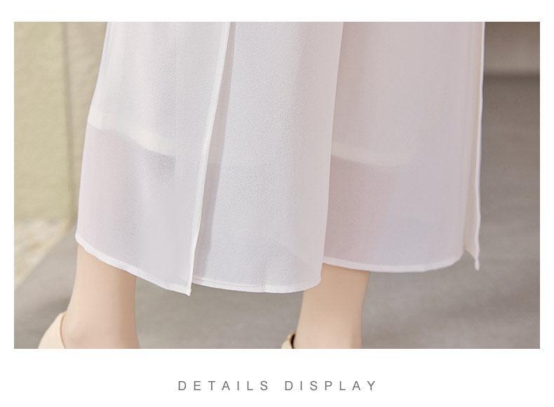 New Summer Chiffon Blouse Set for Middle-Aged and Elderly Women – Perfect Mother's Day Gift