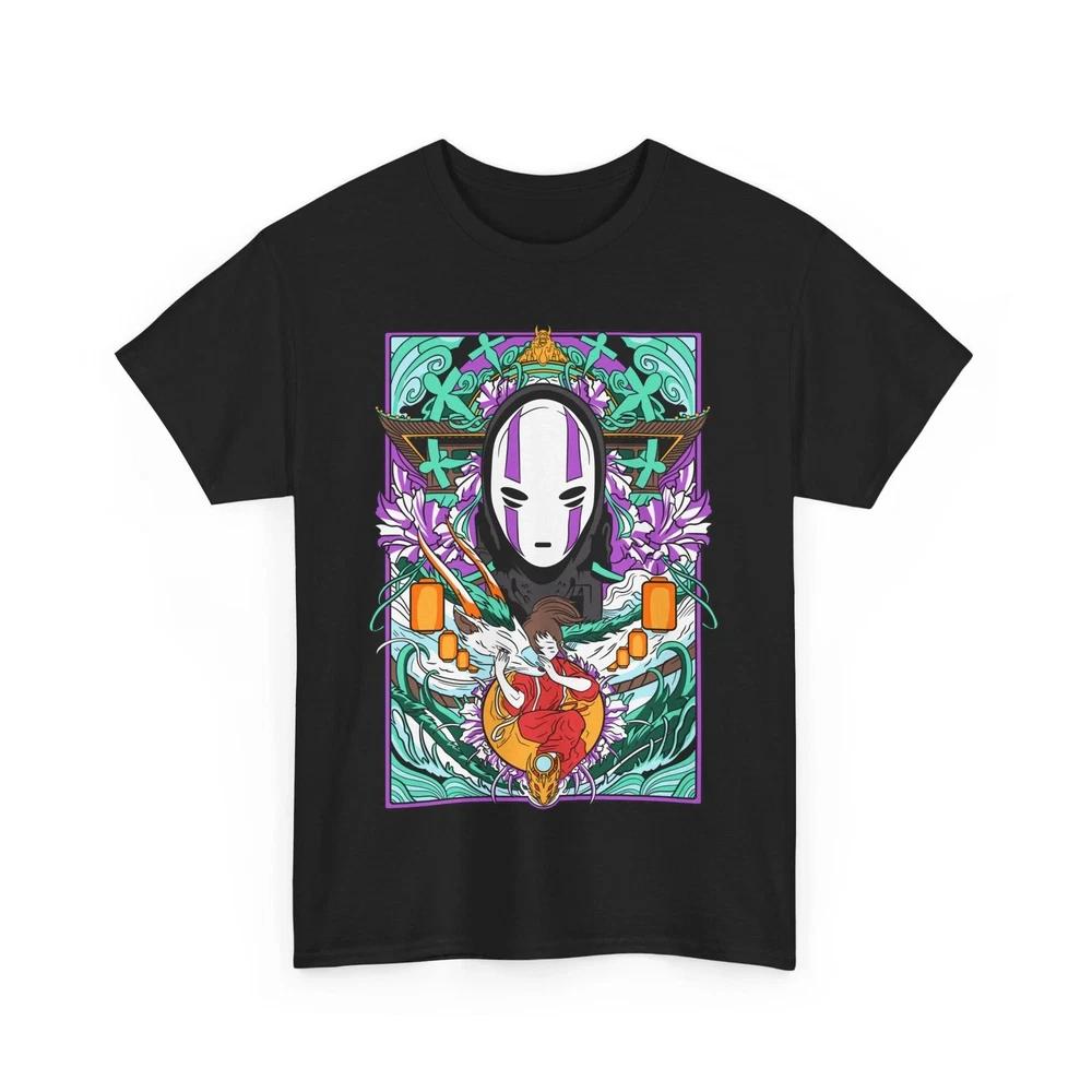 NoFace Spirited Away TShirt Ghibli Chihiro Haku Anime Gift Shirt All Size 1 S