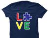 Love Puzzle Piece - Women's T-Shirt and Kids Tshirt - Autism Awareness Month Spectrum Equal Not Different Puzzle Piece Infinity