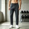 Men's Summer Lightweight Quick Dry Casual Straight Leg Pants with Stretch Elastic Waistband Breathable Trousers