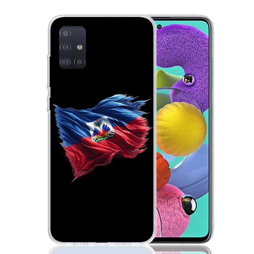 Haiti Haïtianische Flagge Handyhülle Für Samsung Galaxy A52 A32 A22 A12 A02S A50S A30S A51 A31 AA71 Note 20 Ultra 10 S10 Plus Galaxy A5