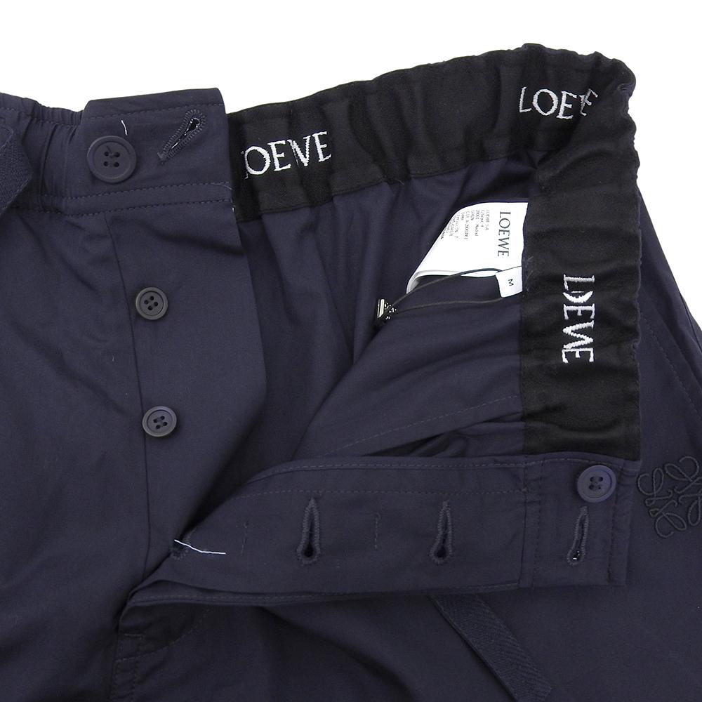 Loewe Unused Men's Cotton Shorts, Navy and Light Blue, Size M, H526Y1AW23 Bottoms M Navy / Light blueUsed