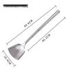 Chef's Long Spatula & Spoon - Wooden Handle, Stainless Steel, Ideal for Stir-Fry & Soup, Thickened for Durability, Perfect Kitchen Tool