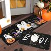 VIKAMA 2pcs Halloween Kitchen Carpet, Indoor And Outdoor Welcome Doormat, Bedroom And Living Room Floor Mat, Home Decoration