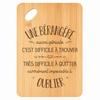 Cutting Board A Bérangère Also Great - Bamboo Aperitif Platter Engraved Gift for Woman Kitchen Barbecue