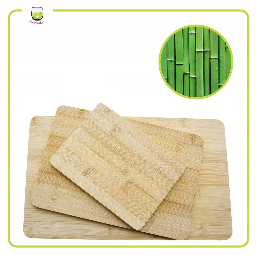 WOODEN BAMBOO CUTTING BOARDS SET OF 3