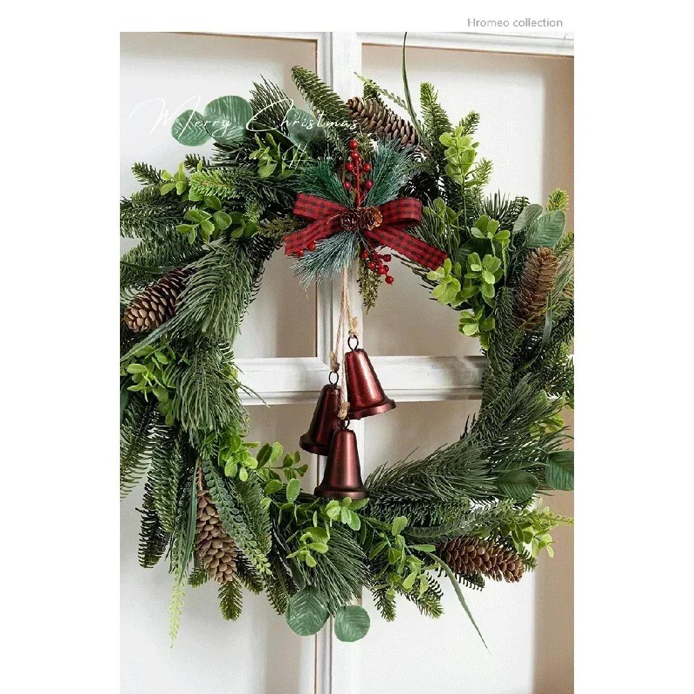 Painted Iron Bell Ornament Designed for Christmas Tree Hanging Offering Metal Craftsmanship and Pleasant Sound