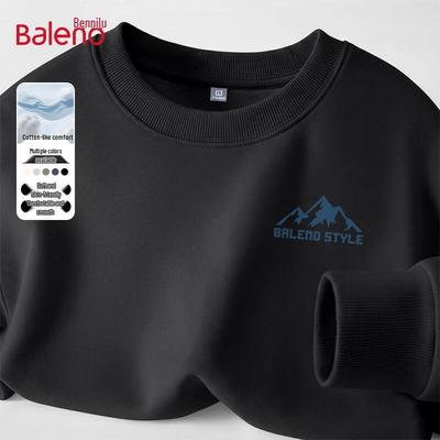 Baleno Men's American Casual Round Neck Sweatshirt