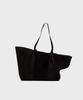 Noirer Suede Shopper Bag (Black)