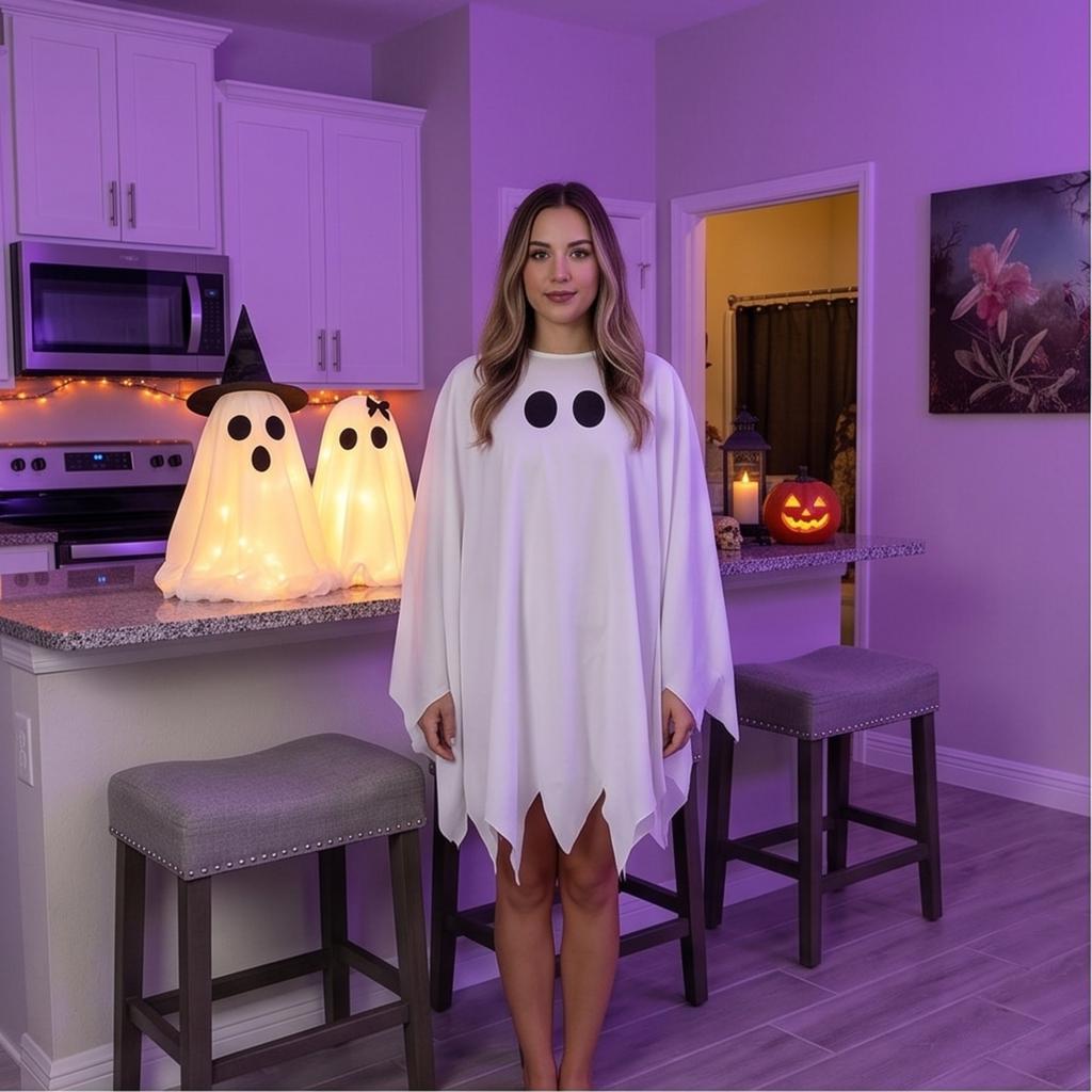 Decorațiuni de Halloween Ornamente din Plasă, Recuzită pentru Decorarea Interioară de Halloween