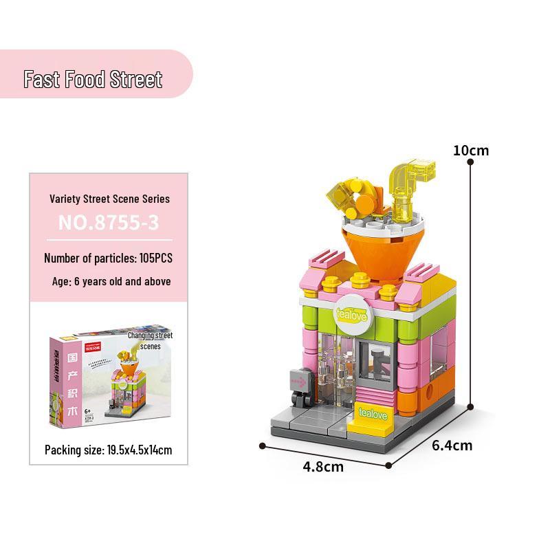 

Lele Brothers Образовательные блоки серии «Уличный вид», совместимые с Lego 8974