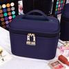 Women's Multi-layer Beauty Makeup Storage Bag - Large Capacity Handheld Organizer with Print Design