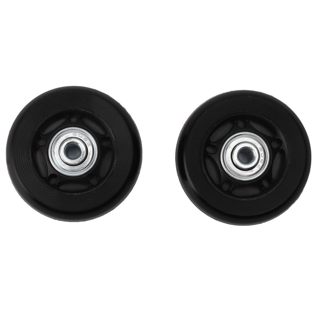 2pcs Luggage Suitcase Replacement Wheels Noiseless Rubber Swivel Caster Wheels Bearings Repair Kits