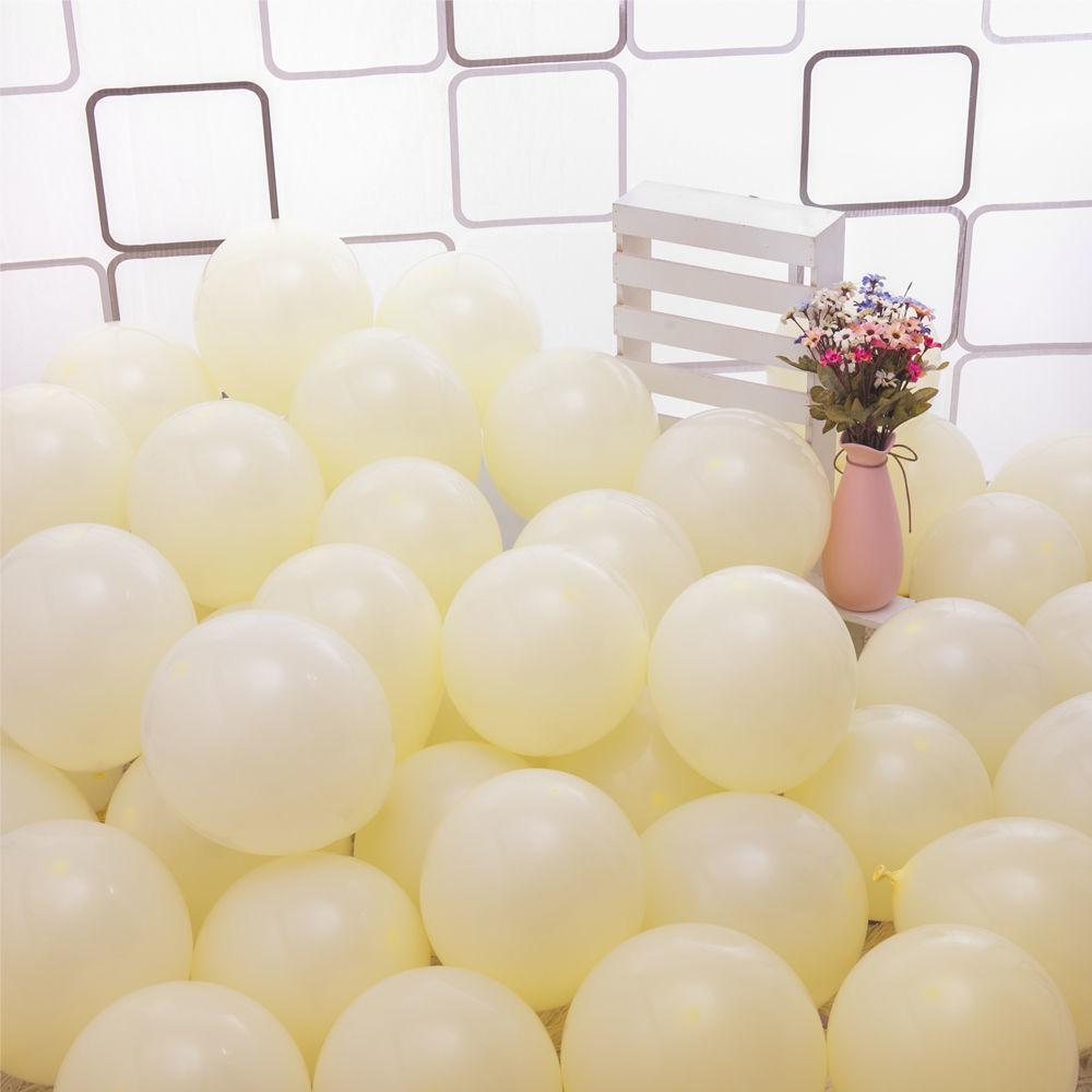 10 Inch 2.2 Gram Thickened Round Macaron Balloon, Wedding Confession Birthday Arrangement Decorative Landscaping Latex Balloon