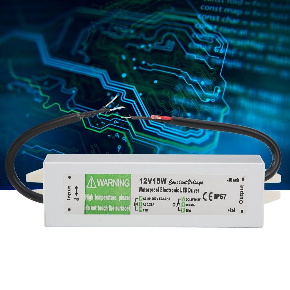 12V/24V DC LED Driver Transformer AC90-250V Input Lighting Transformer Outdoor Lighting