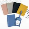 Travel Pu Passport Cover Luggage Tags Wedding Party Bussiness Gift Ticket Holder Passport Holder Case Travel Accessories Set