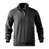 Men Loose Large Size Half Zip Stand Collar Long Sleeve Pullover Sweatshirt
