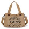 Women's Casual Parisian Print Large Capacity Shoulder Tote Bag